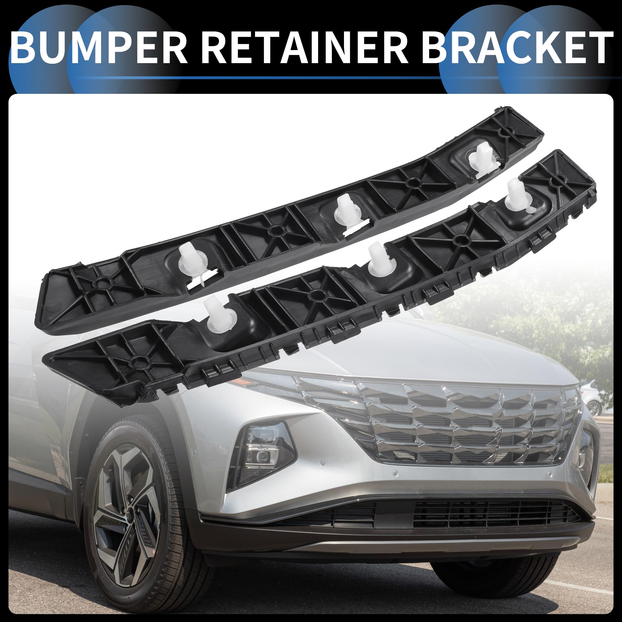 2022 Tucson Bumper Support 1 Pair Front Bumper Retainer Bracket No