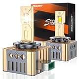 SEALIGHT D3S D3R LED Bulbs&comma; 6000K Plug and Play Cool White for HID Assembly Xenon HID Bulbs Replace 66340 42403 42302 Fog Light Bulbs&comma; Pack of 2