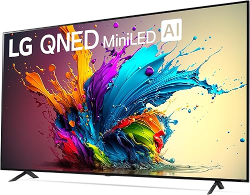 Miniatura 10 de LG Serie QNED90T de 75 pulgadas clase QNED90T Mini LED Smart TV 4K procesador pantalla plana con control remoto mágico alimentado por IA con Alexa