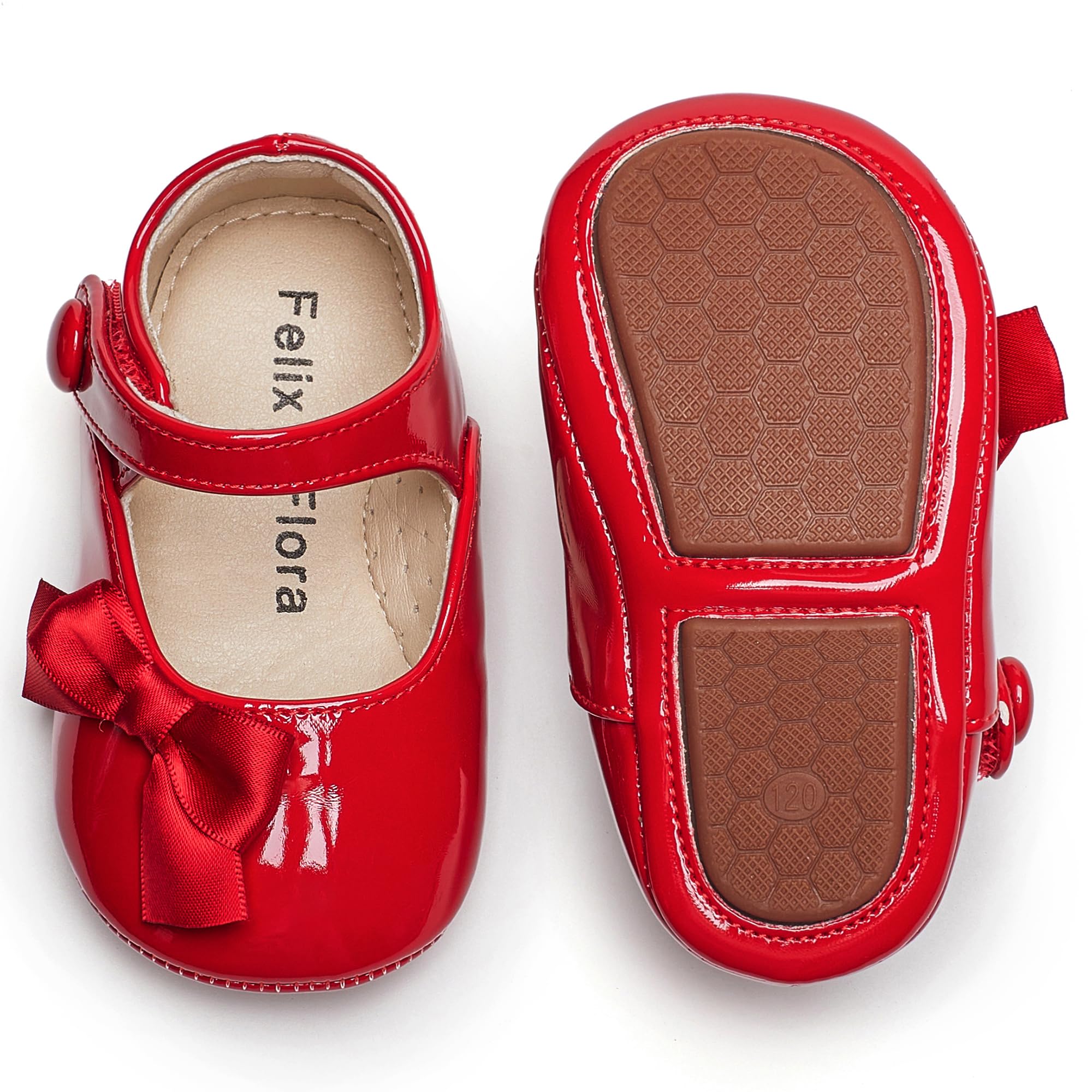 Soft Sole Baby Dress Shoes - Infant Baby Walking Shoes Moccasinss Rubber Sole Crib Shoes