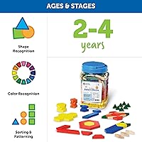 Vista 6 de Learning Resources bloques de madera con patrones, juego de 250