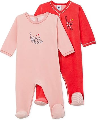 Petit Bateau Dors Bien Pyjama Multicolore Variante 1 00 62 Taille Fabricant 3m 60centimeters Lot De 2 Bebe Fille Amazon Fr Vetements