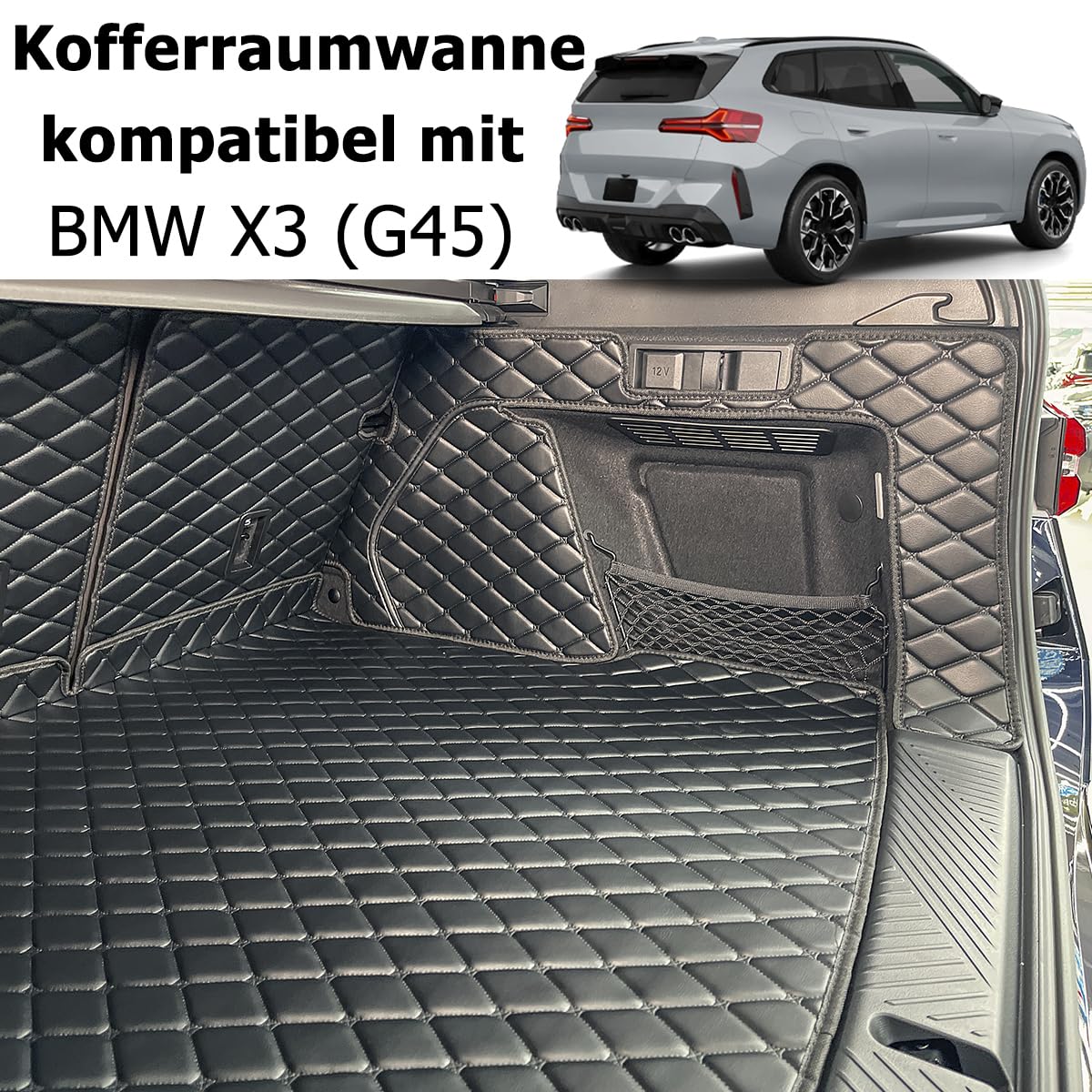 Kofferraumwanne für BMW X3 (G45) 2024-2026 Kofferraummatte | Kofferraum schutzmatte