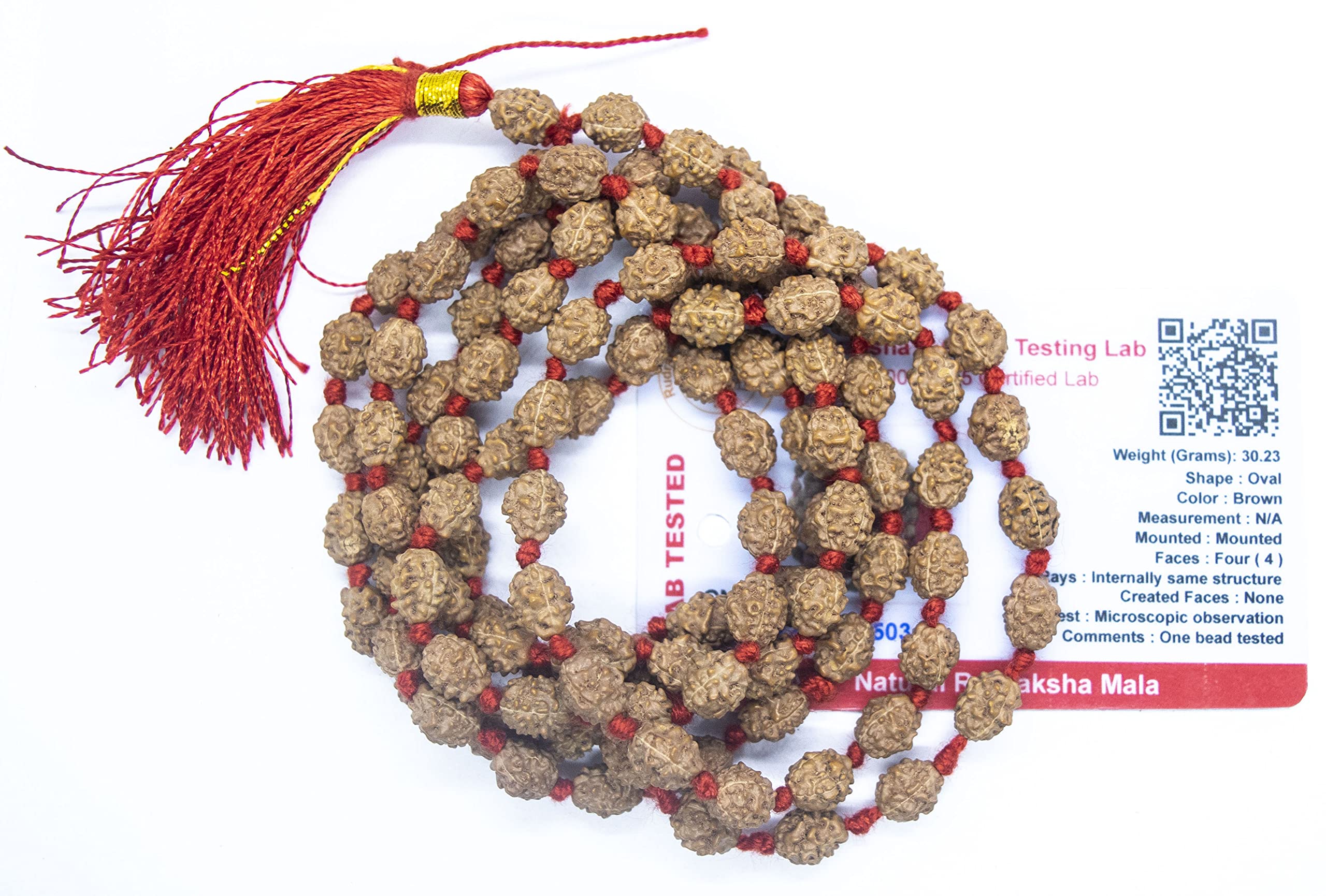 6 Mukhi Rudraksha Mala - Lab Certified -7