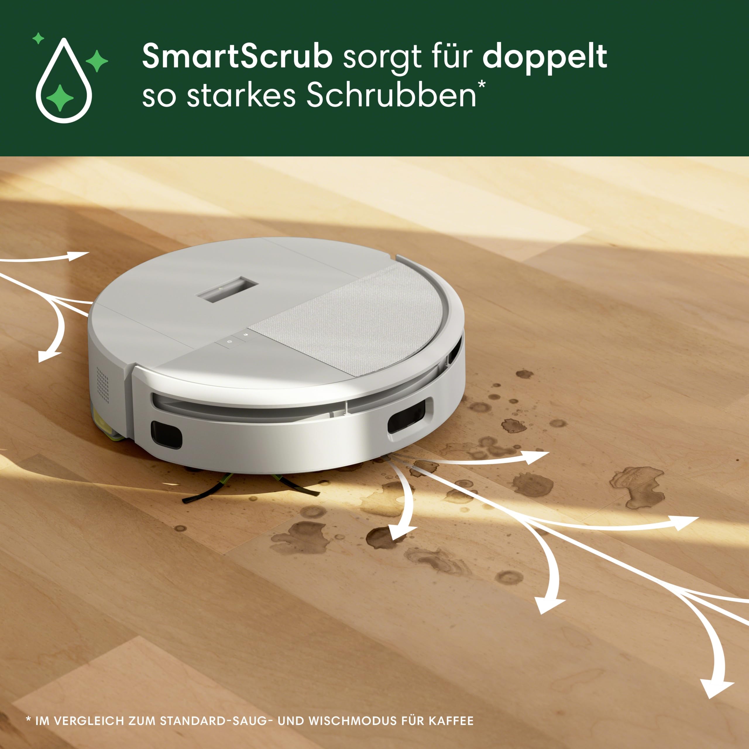 iRobot Roomba 205 DustCompactor Combo Saugroboter – Automatische Staubverdichtung im Roboter, kein Entleeren für 60 Tage, Beutellose, Power-Lift-Saugkraft, Wischen, LiDAR
