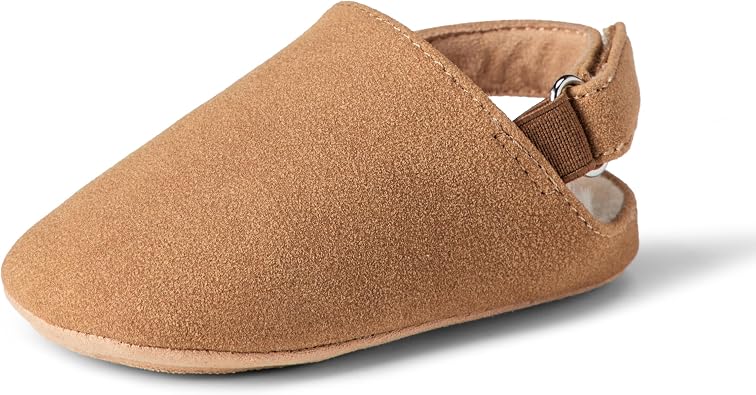 Amazon Essentials Unisex Babies Sherpa Clogs with Back Strap