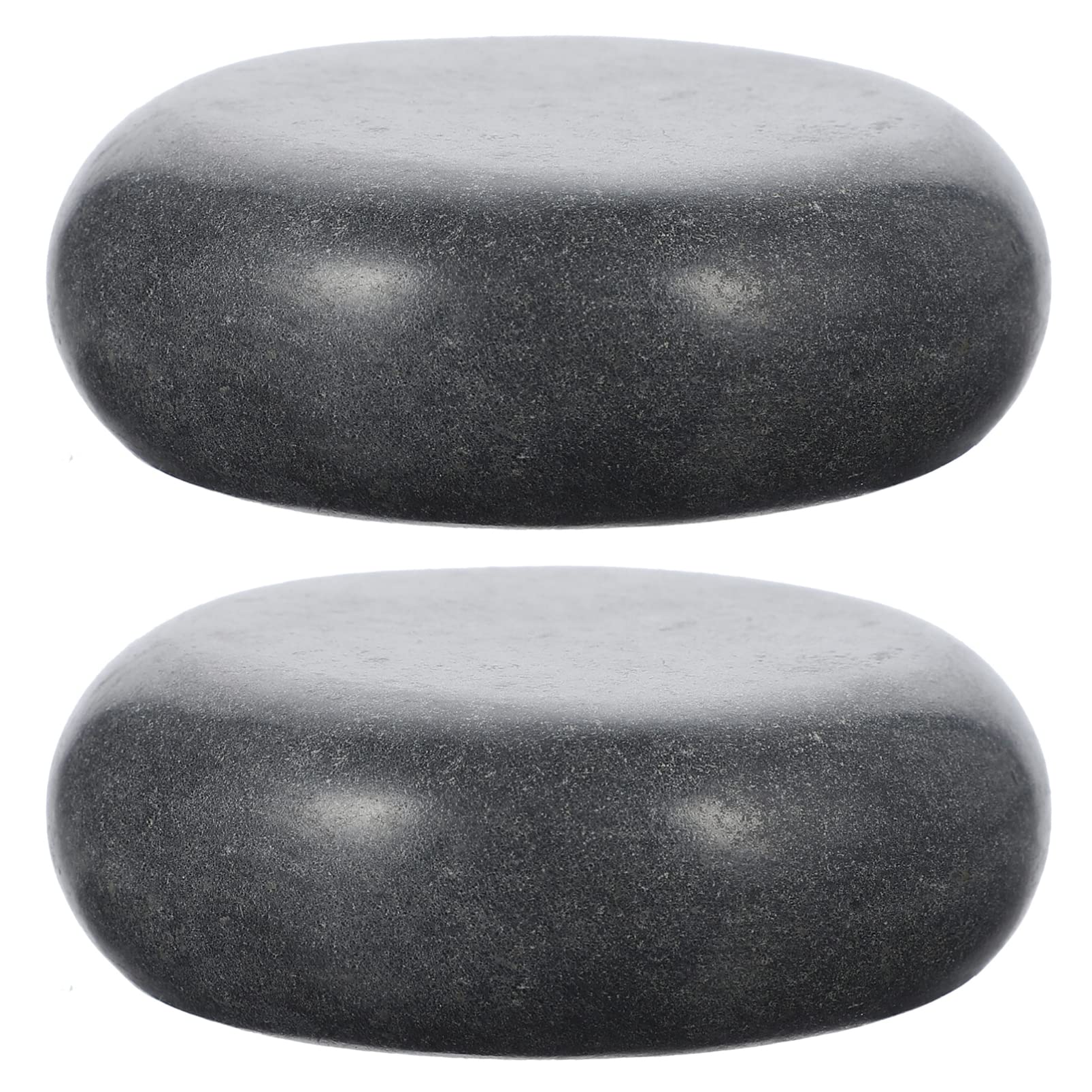 Balacoo 2pcs Hot Stones Essential Stones Spa Stone Guasha Stone Basalt Hot Rocks Stones for Home Spa Relaxing