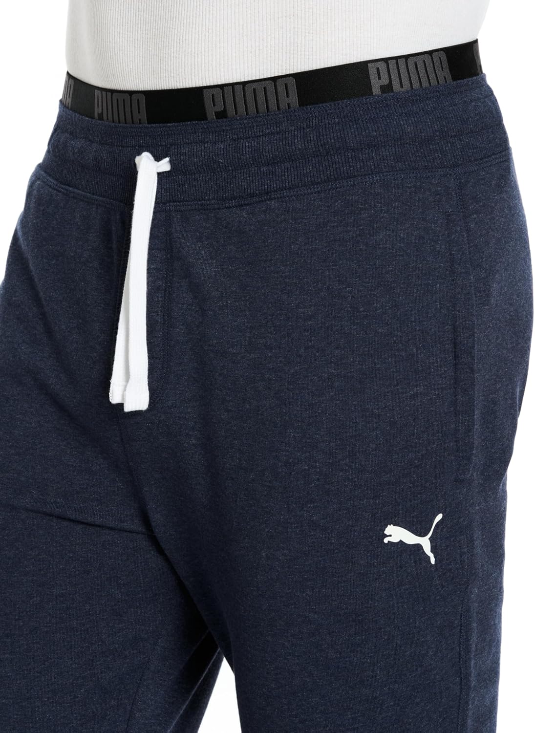 Puma Men's French Terry Lounge Pant with Dual Band and Drawcord