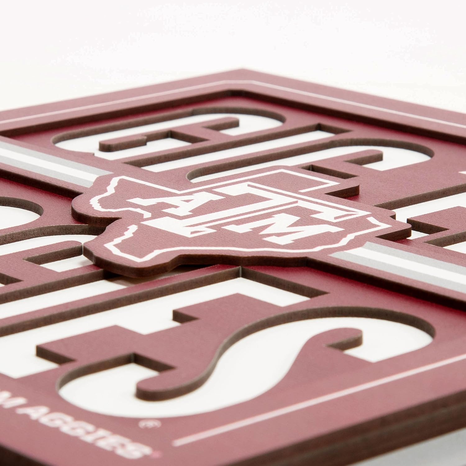 YouTheFan NCAA Texas A&M Aggies Slogan Series 3D Wall Art - Image 4