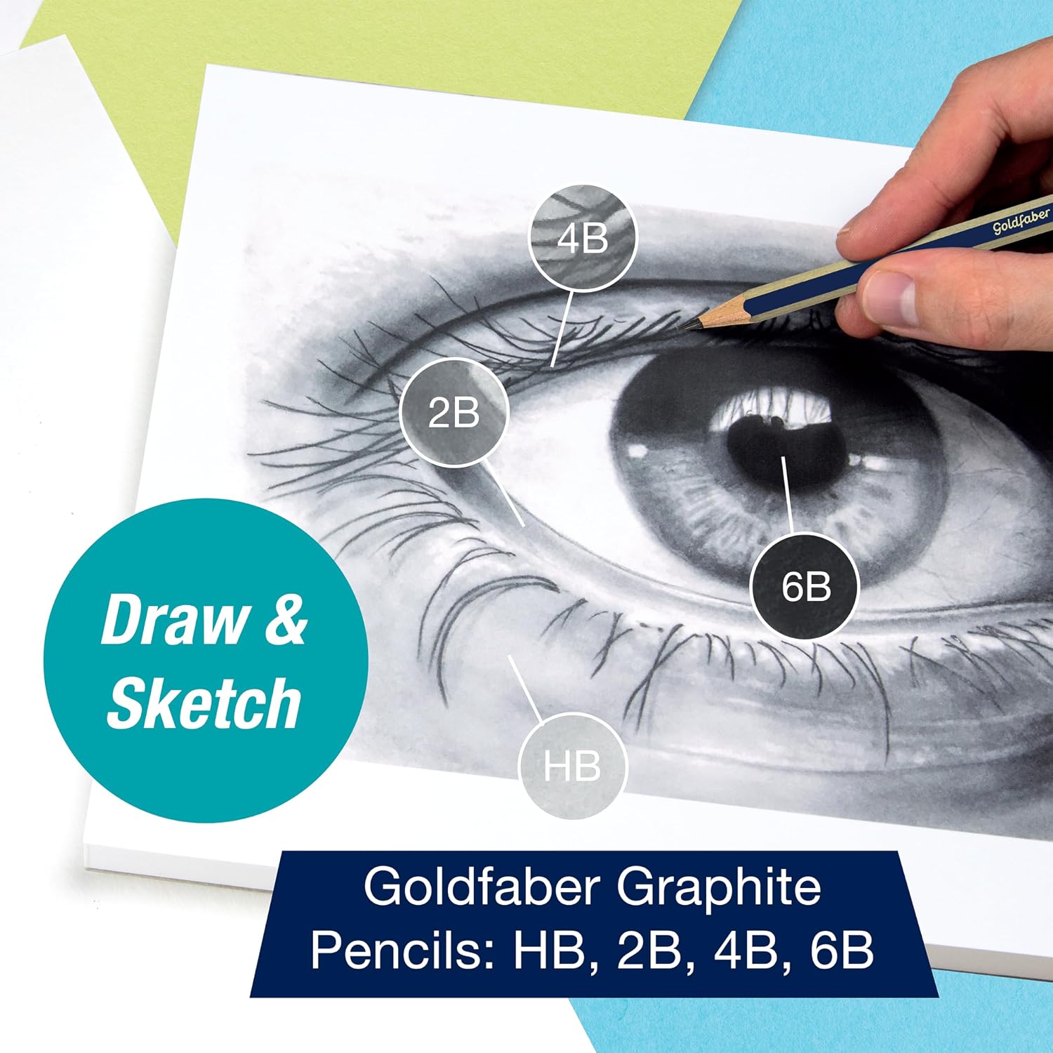 Faber-Castell Try It Box: Dry Mediums, 26 Piece Sketching Coloring Art Set with Colored Pencils, Graphite Pencils, Pastels, Pitt Artist Pen and Art Tools