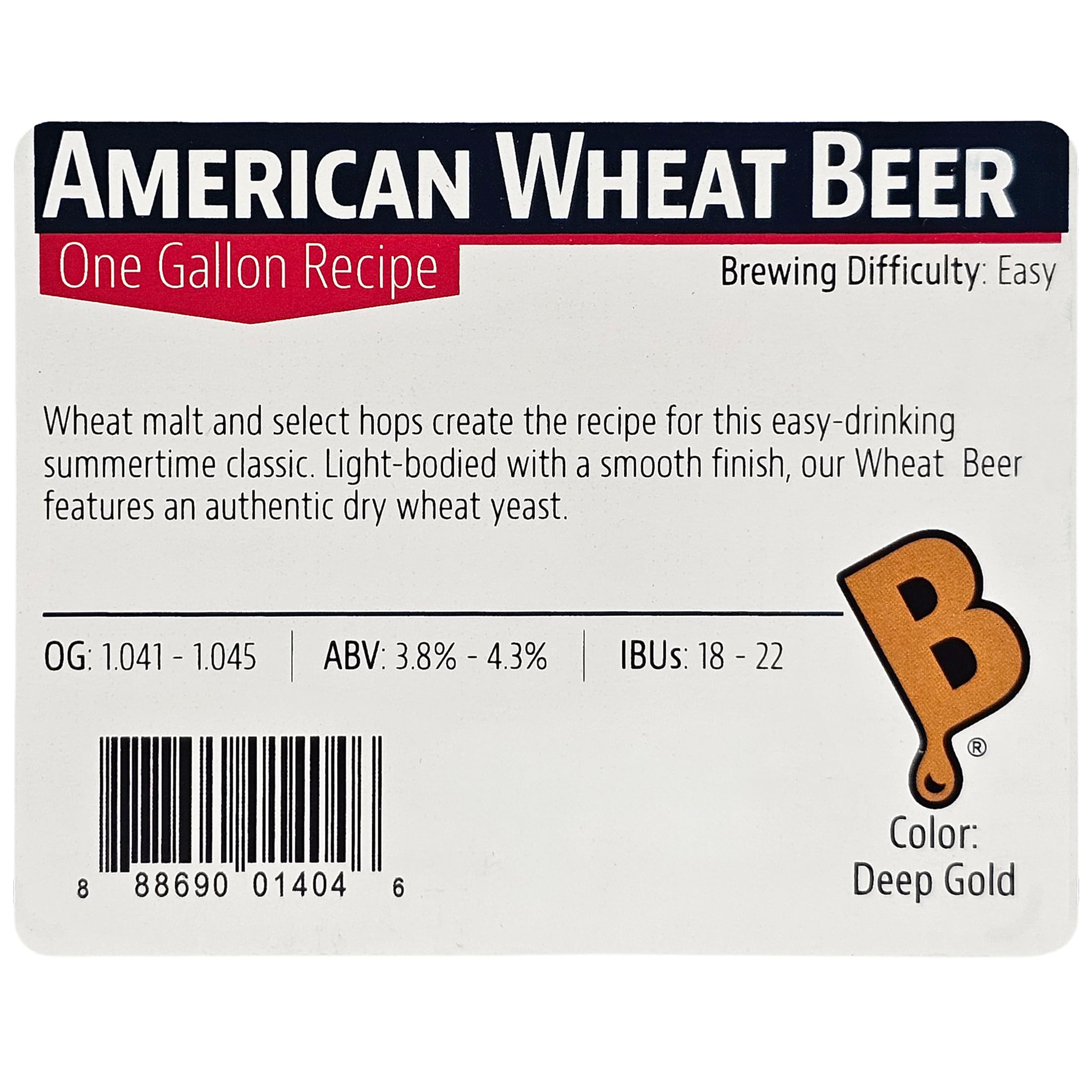 Home Brew Ohio Best One Gal - Kit de ingredientes de cerveza (alelo rojo americano)