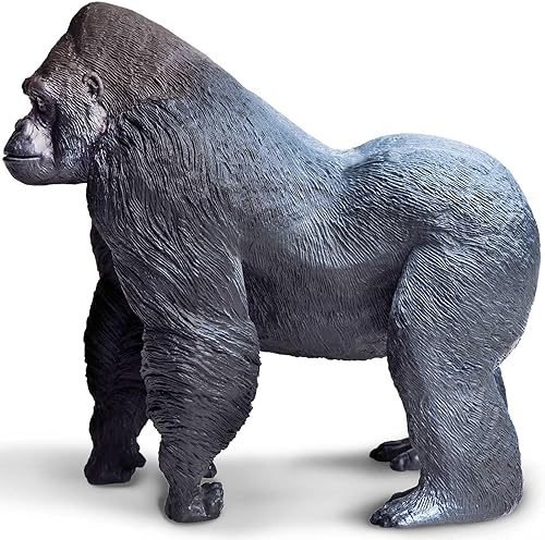 Miniatura 7 de Safari Ltd. Silverback - Figura realista de gorila de 6.25 pulgadas, juguete educativo para niños, niñas y niños a partir de 1 año