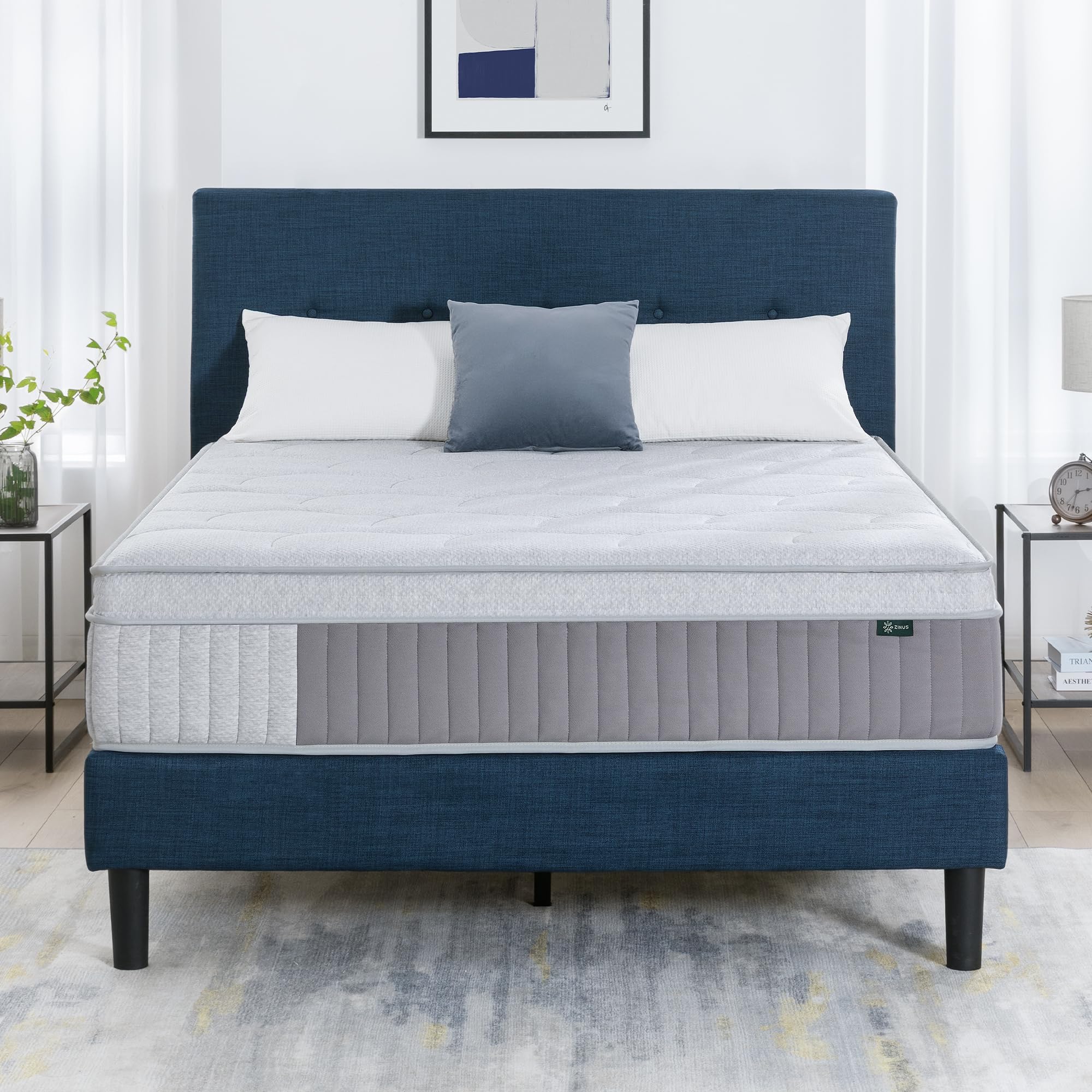 Amazon.com: Zinus Cool Support 13 Inch Hybrid Mattress, Cooling