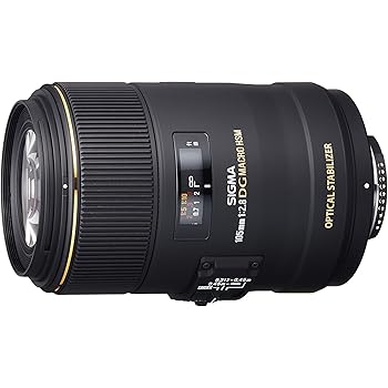 Sigma 258306 105mm F2.8 EX DG OS HSM Macro Lens for Nikon DSLR Camera