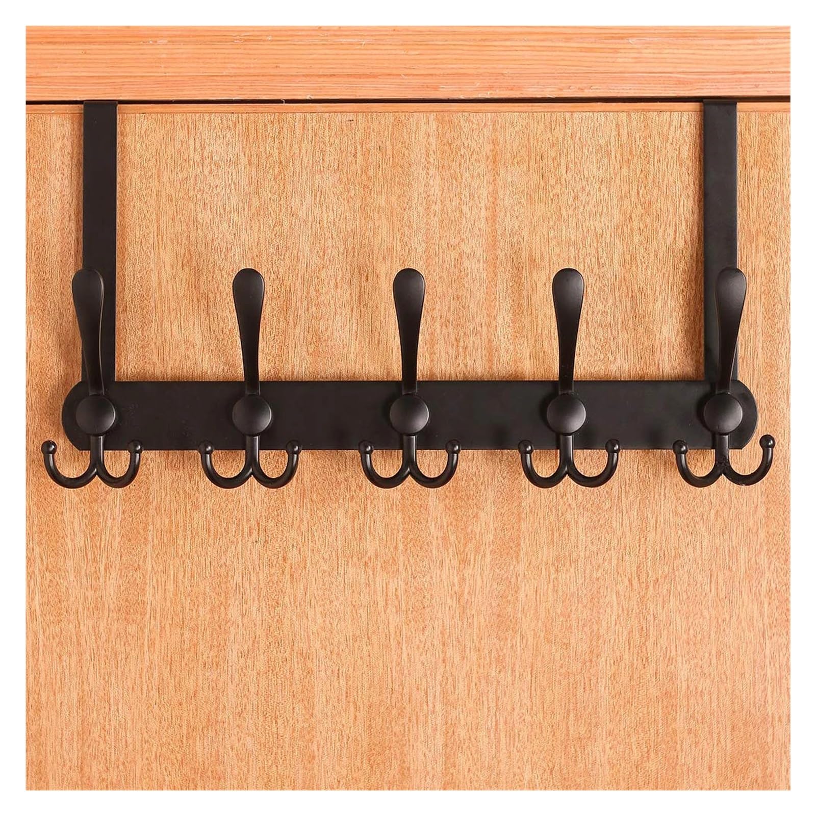 Ganchos Para Colgar Puerta Ganchos sobre la puerta fácil de instalar perchero soporte montado en la pared percha abrigo sombrero toalla(Color2)