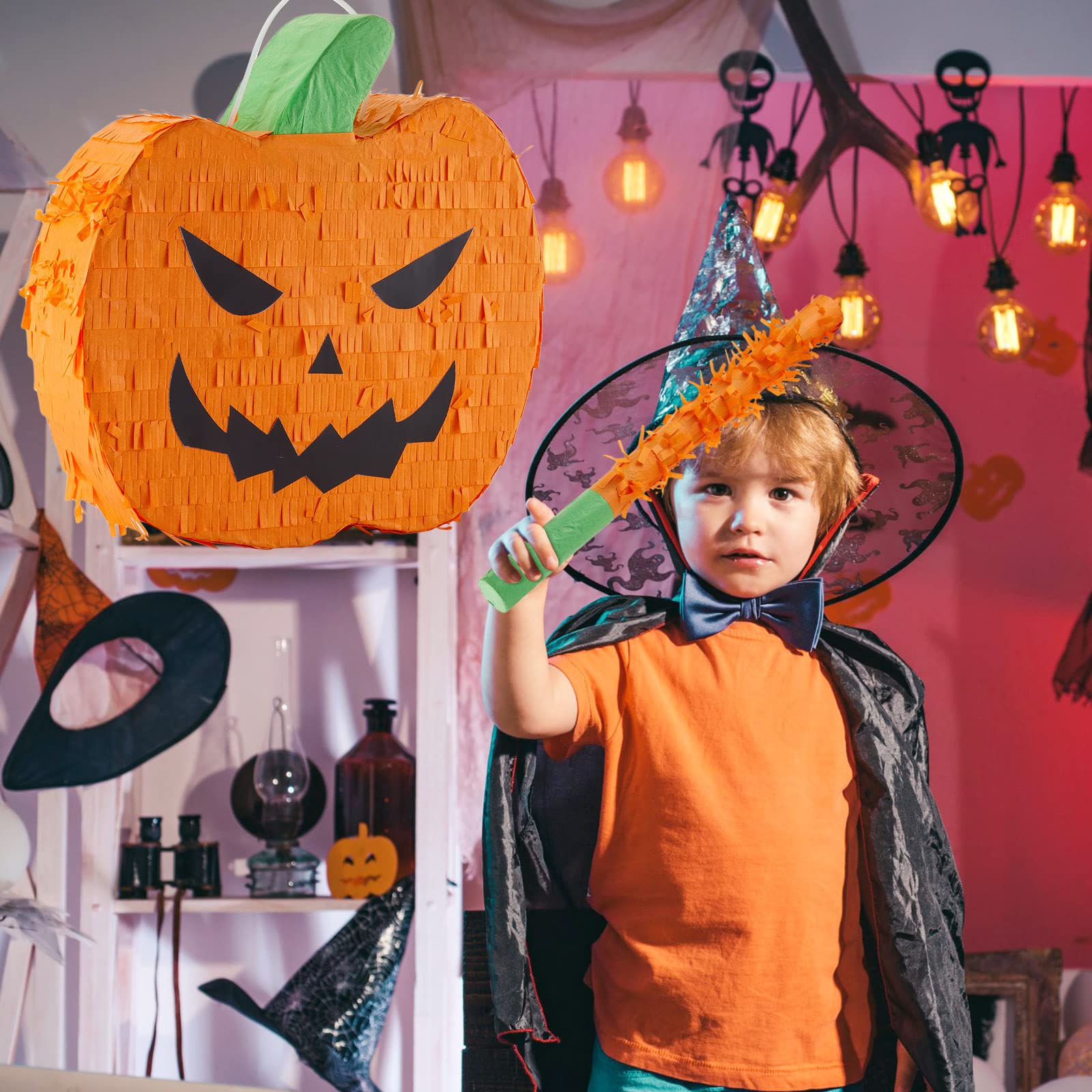 Halloween Pumpkin Piñata 4-piece Set 17x10 France