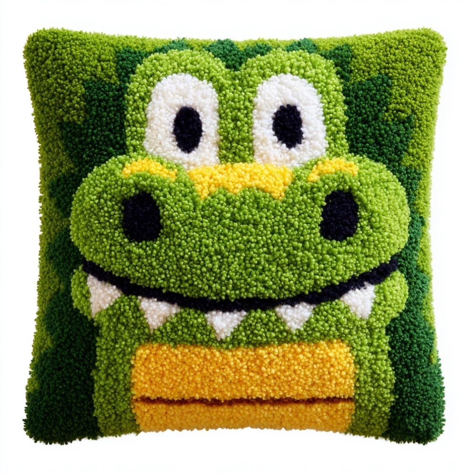 Axiangzik Crocodile Latch Hook Pillow Kits For Beginners,