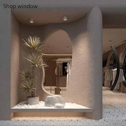 Vista 14 de Lámpara de techo, luces de techo de montaje empotrado, LED regulable, luz de techo cilíndrica para sala de estar, pasillo, cocina, comedor, negro