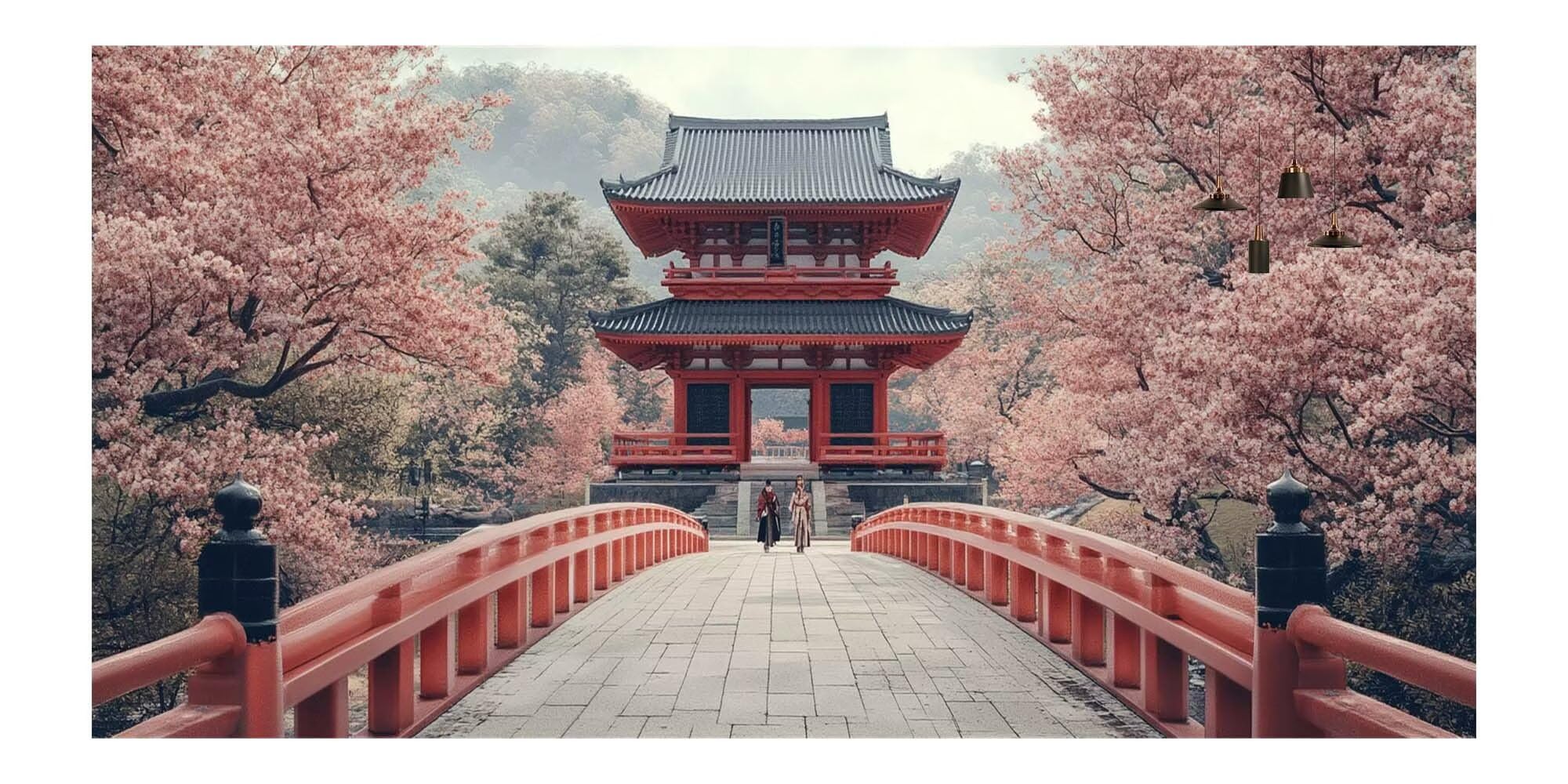 Japon Diamond Painting Paysage Diamond Painting Enfant Broderie Kit Complet,5D Peinture Diamant Point de Croix Cristal Artisanat,DIY Tableau Strass Diamant Canevas Débutant Kit,Decor 50x100cm M-Y680