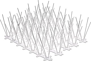 Bird Spikes ，Bird Spikes for Pigeons Small Birds Cat,Anti Bird Spikes Stainless Steel Bird Deterrent,Villa Protection Against Pigeons, Rodents, (5feet)