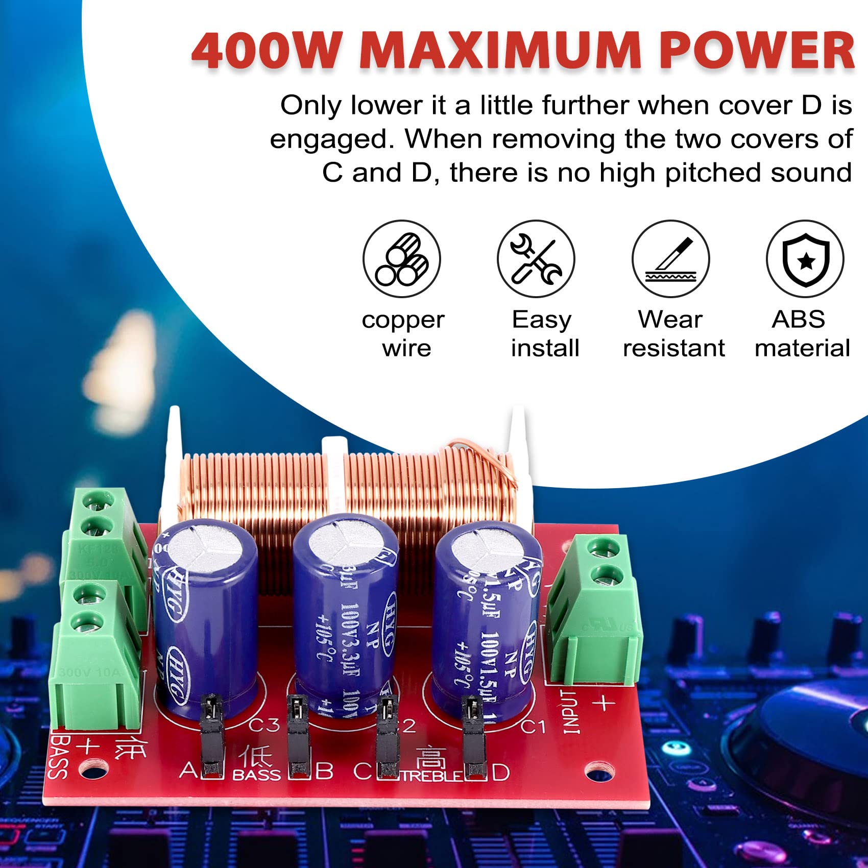 Amazon.com: Luejnbogty YLY-2088 Audio Frequency Divider 400W