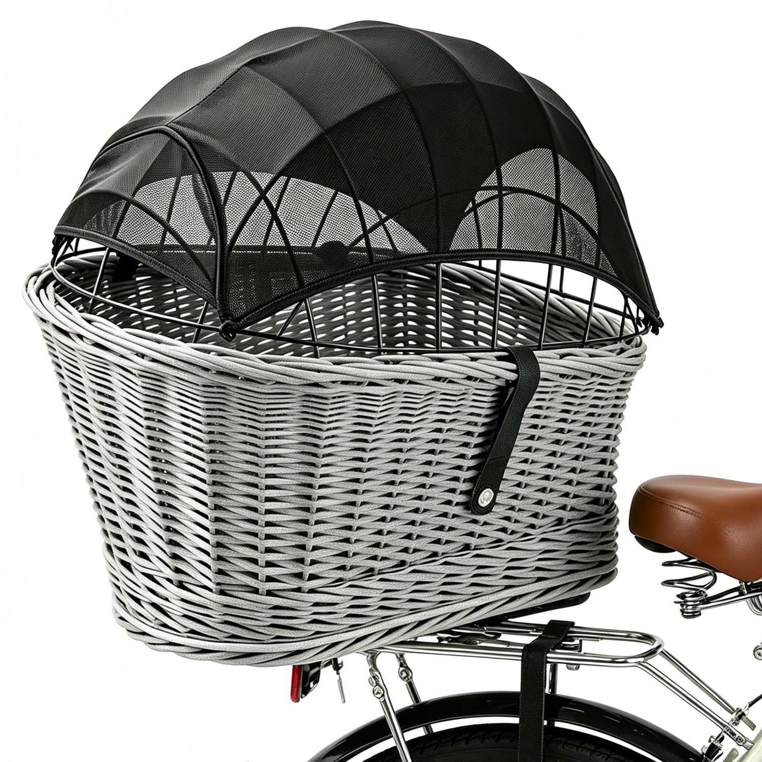 Sonnensegel für Hundefahrradkorb Hinten Hundekorb Fahrrad, Sonnensegel für Fahrradkorb, Atmungsaktiv Winddicht Staubdicht Sicher Stabil Faltbar, Sonnenschutz für Hunde, für Fast alle Fahrradkörbe