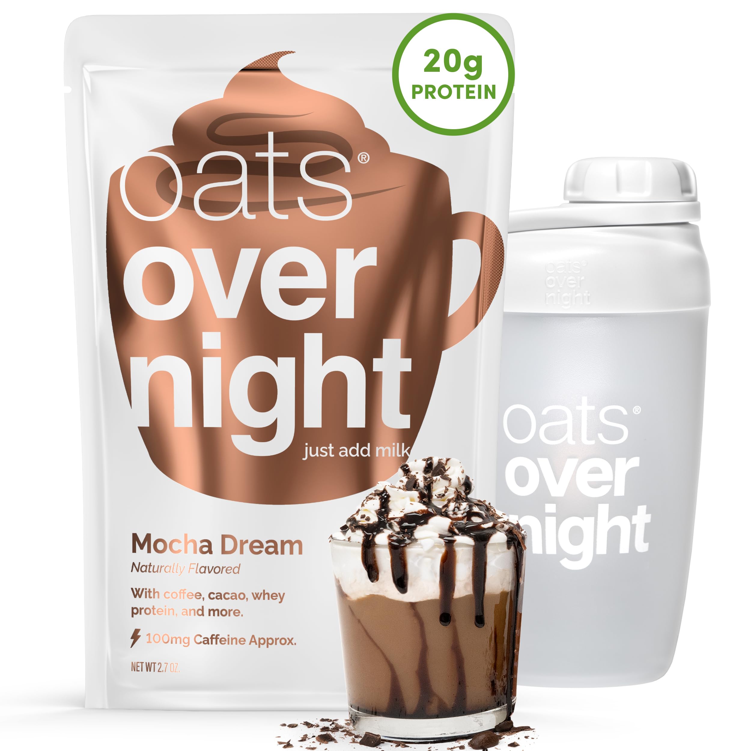 mid/night 00.00 MORNING, AFTERFIVE ２本セット Amazon.com: Oats Overnight - Mocha Dream - 20g Protein, High Fiber
