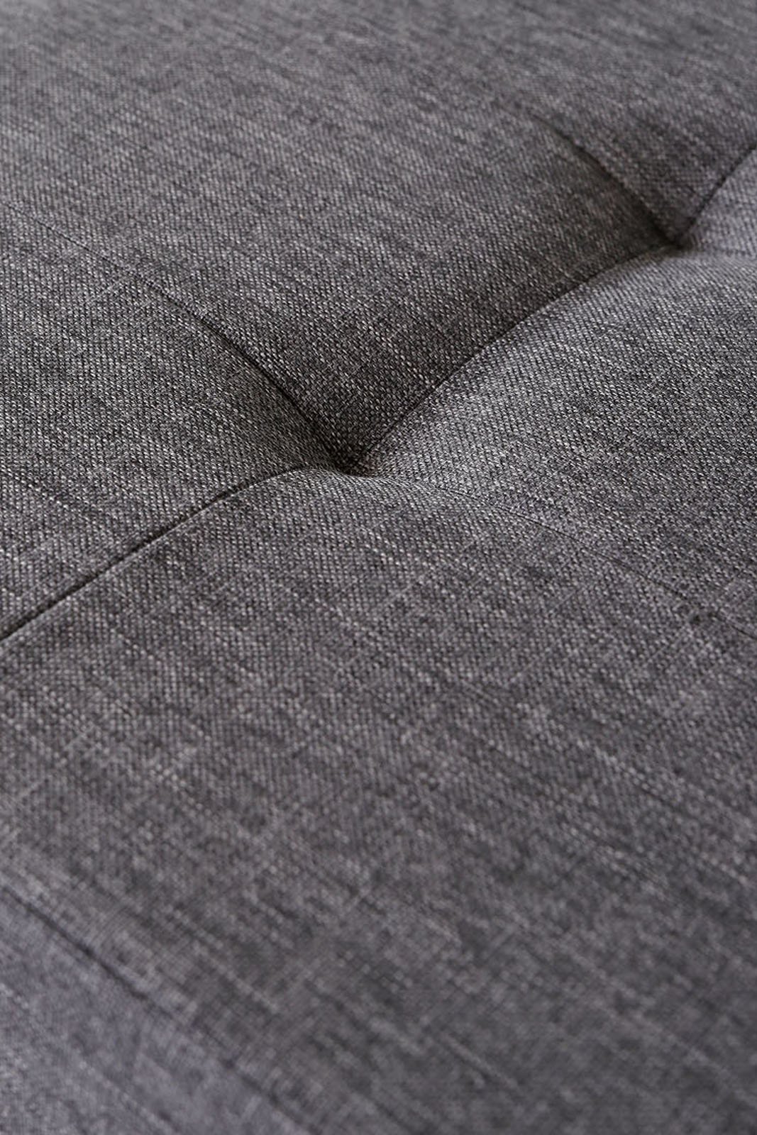 tavora Sgabello cassapanca pieghevole Panca con Contenitore con Coperchio a Cerniera 76x38x38 cm, in Lino Grigio | Panca contenitore stabile con rivestimento in lino, ampio spazio e coperchio a cerniera per soggiorno, ingresso o camera