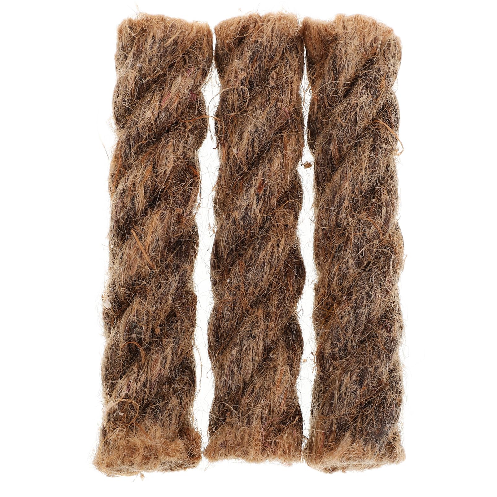 GOOHOCHY 3pcs Survival Fire Rope Kit Portable Jute Rope for Ignition Versatile Camping Tool for Tying and Securing for Hiking and Barbecues