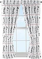 Vista 1 de Disney Mickey Mouse Jersey - Juego de 4 cortinas de 63 pulgadas (2 paneles, 2 alzapaños)