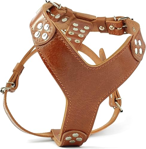 Miniatura 6 de Bestia Arnés para perro de cuero ''Style''. Negro. 100% Cuero. Hecho a mano Negro -,Marrón