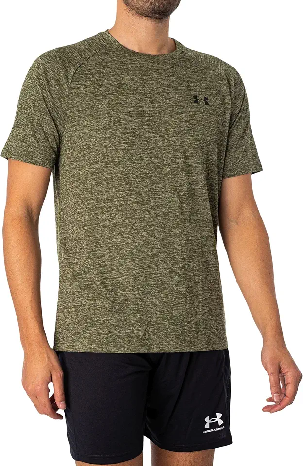 Under Armour Men's Tech 2.0 Short-Sleeve T-Shirt, (390) Marine OD Green / / Black, Medium