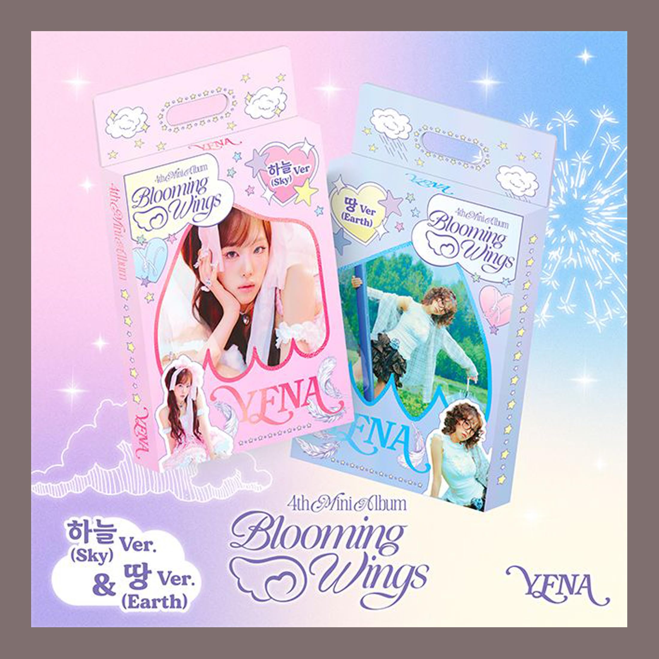 Amazon.com: YENA Blooming Wings 4th Mini Album (Photobook - Earth