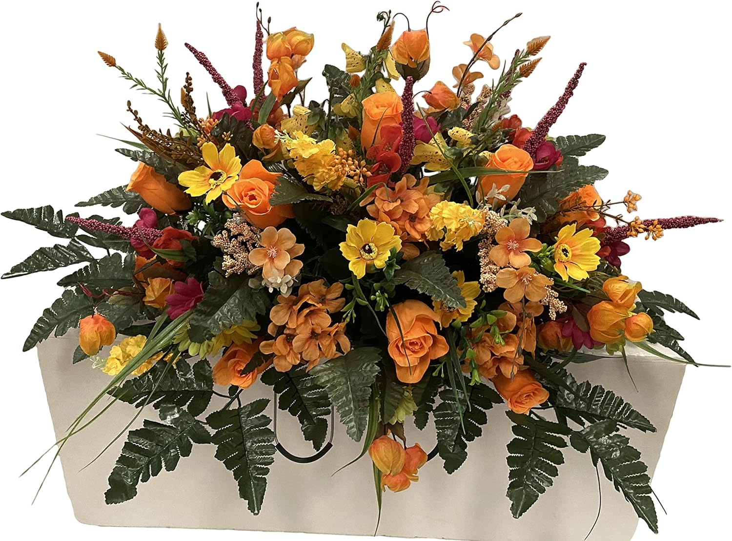 SS2277 Cemetery Saddle Fall Cemetery Flowers Cemetery