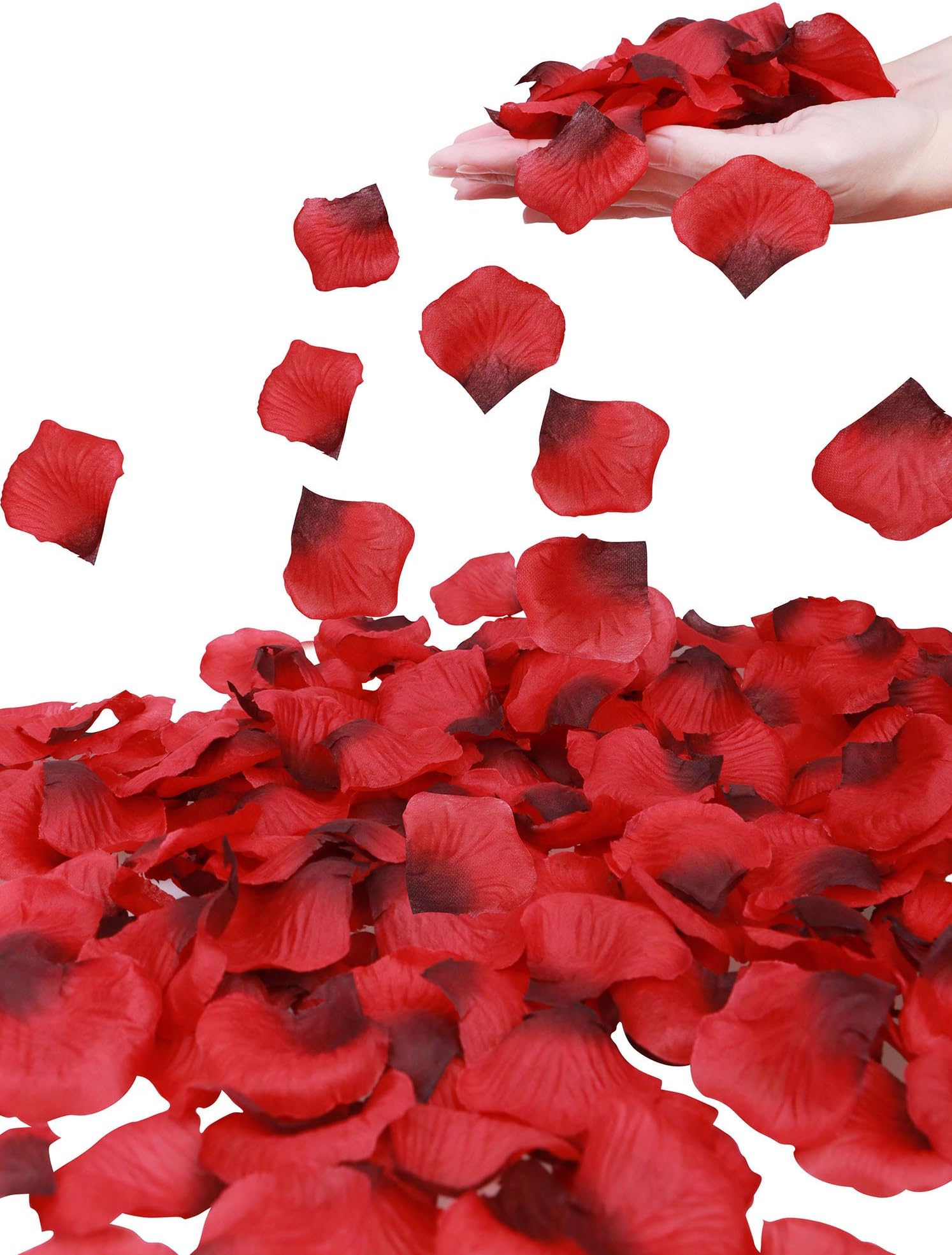 1000 Pcs Separated Red Rose Petals for Romantic Night