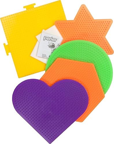 Miniatura 10 de Perler Cuentas pequeñas y divertidas tableros de clavijas, 5 unidades (el embalaje puede variar)