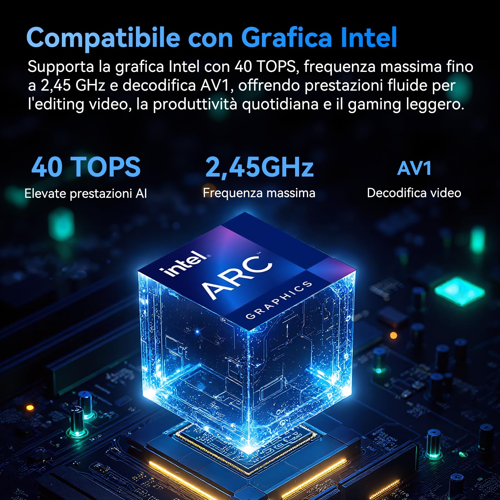 GEEKOM IT13 2026 Edition Mini PC con Intel Core Ultra 7 356H | 40 TOPS AI per Editing e Creazione | 4 schermi in 8K per Ufficio e Gaming | Wi-Fi 7 | Doppia USB4 | 32GB DDR5 RAM e 1TB SSD| Windows 11