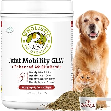 Hip and Joint Supplement for Dogs and Cats, 1 Lb, 45 Scoops