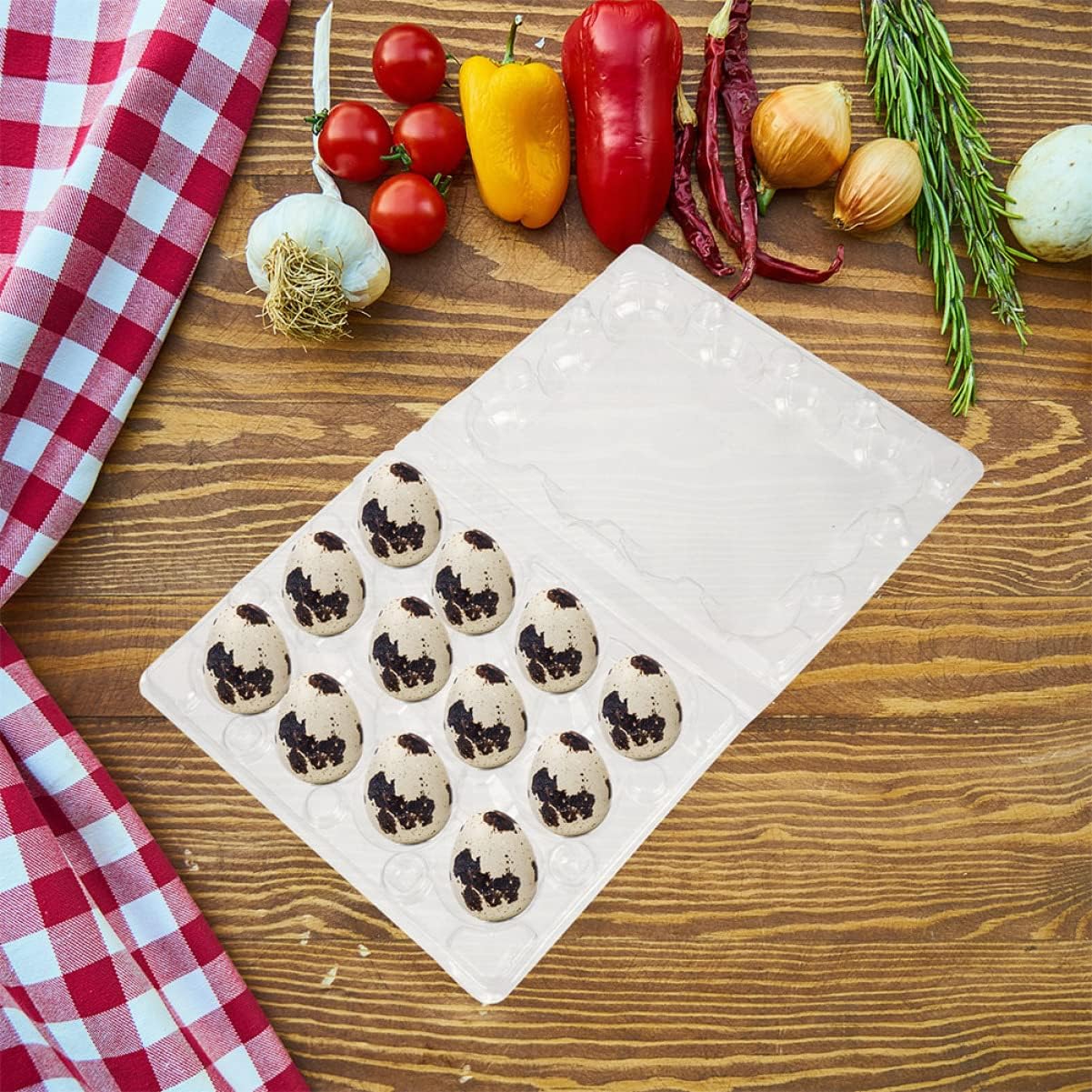 Quail Egg Containers Packaging Boxes for Safe Egg Storage for Home and Supermarket Use Wear-resistant and Stable Design