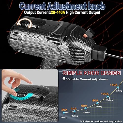 Vista 21 de Máquina de soldadura de mano, 20-120A 110V, soldador de palo portátil, 20 varillas, máquina soldadora de mano IGBT con pistola de soldadura de arco