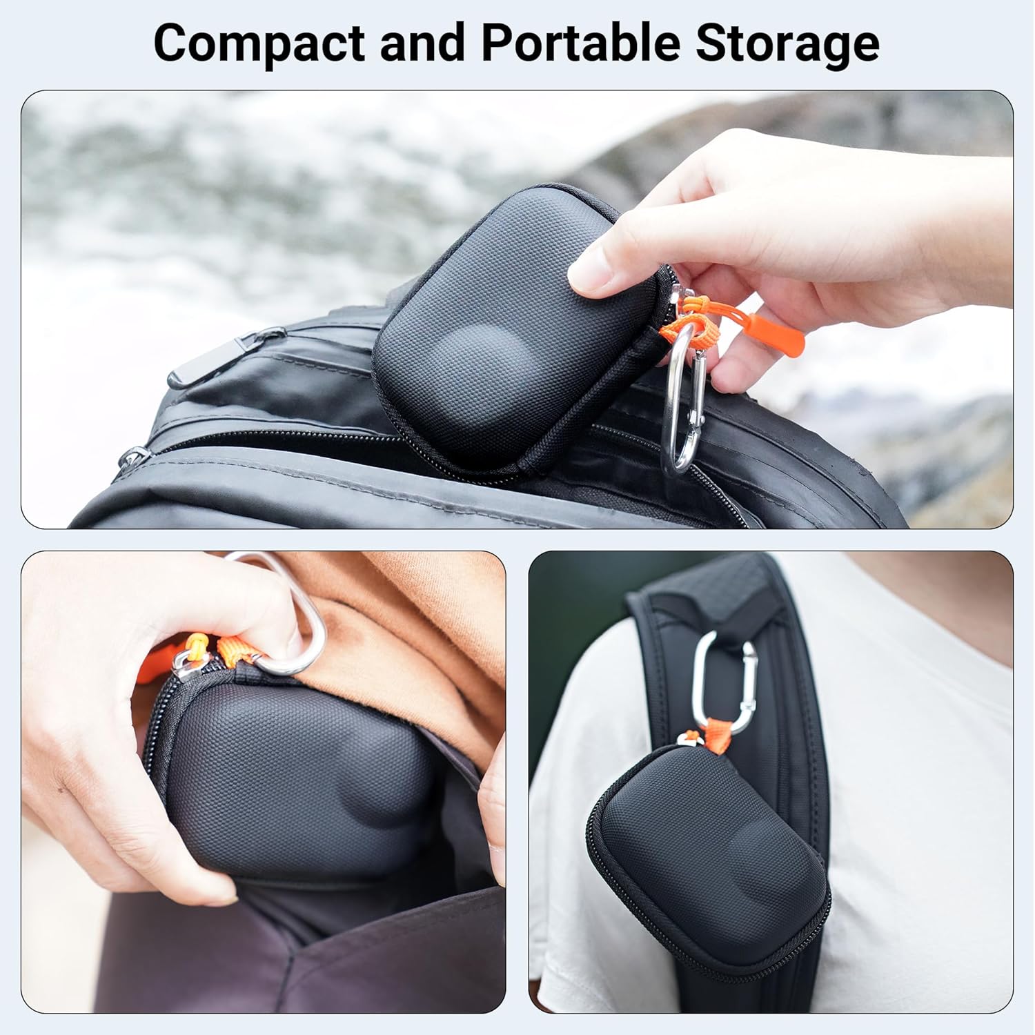 CYNOVA Osmo Action 6 Case, Carrying Case for DJI Osmo Action 6 Accessories, Hard Shell Travel Storage Case with DJI Osmo Action 6 Screen Protector (3 Set), Impact-resistant, scratch-resistant - Image 4