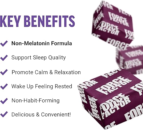 Miniatura 2 de Force Factor Somnapure - Masticables suaves sin melatonina, ayuda para dormir para mejorar la calidad del sueño, ayuda para dormir para adultos con