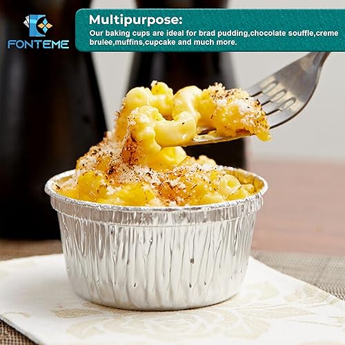 Miniatura 4 de Fontem - Juego de 50 moldes de papel de aluminio con tapas