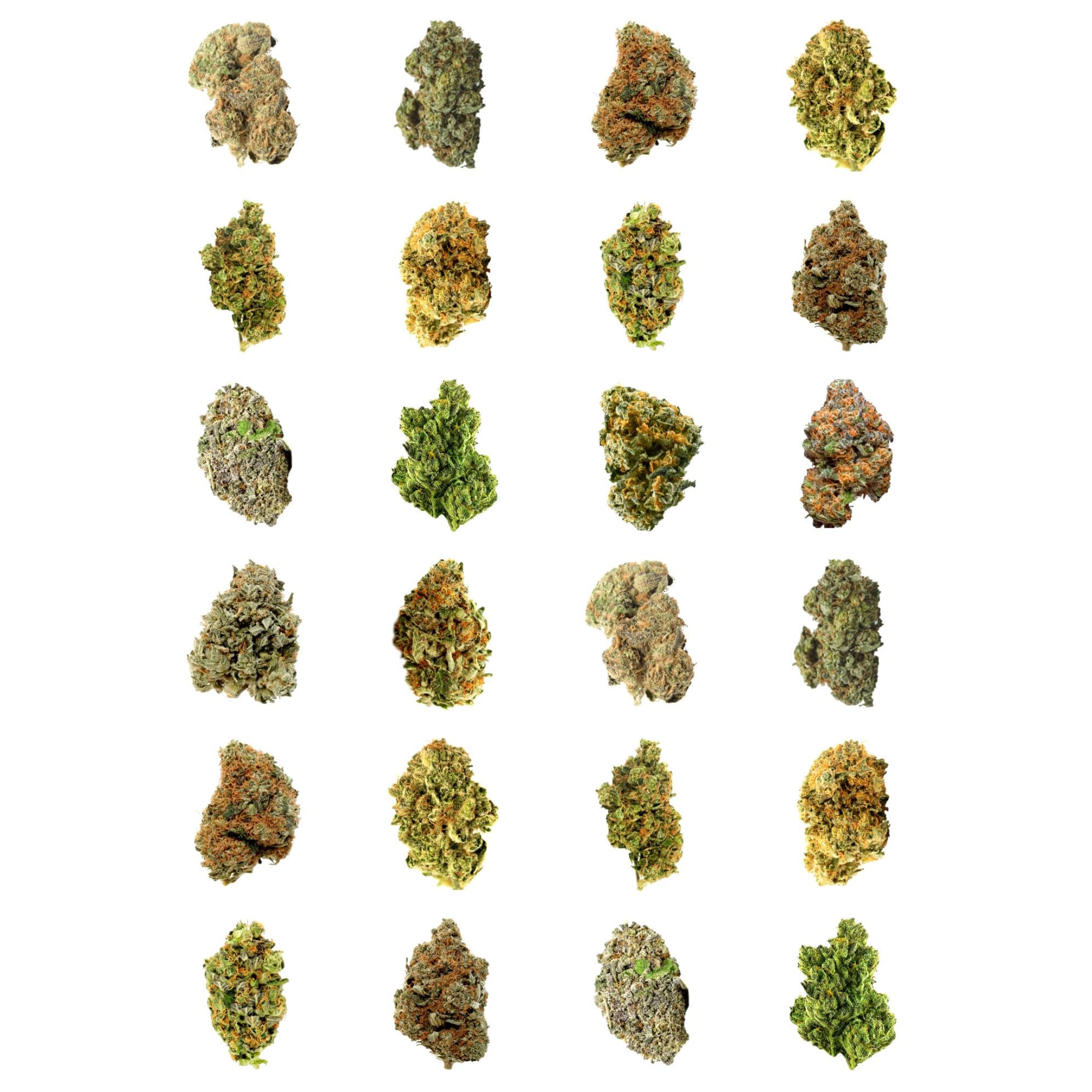 24 x Weed Buds Mix Edible Wafer or Icing Cupcake Topper Fun 420 Party Cake Decorations Perfect For Brownies Cookies Muffins & More! (Premium Icing Sheet)