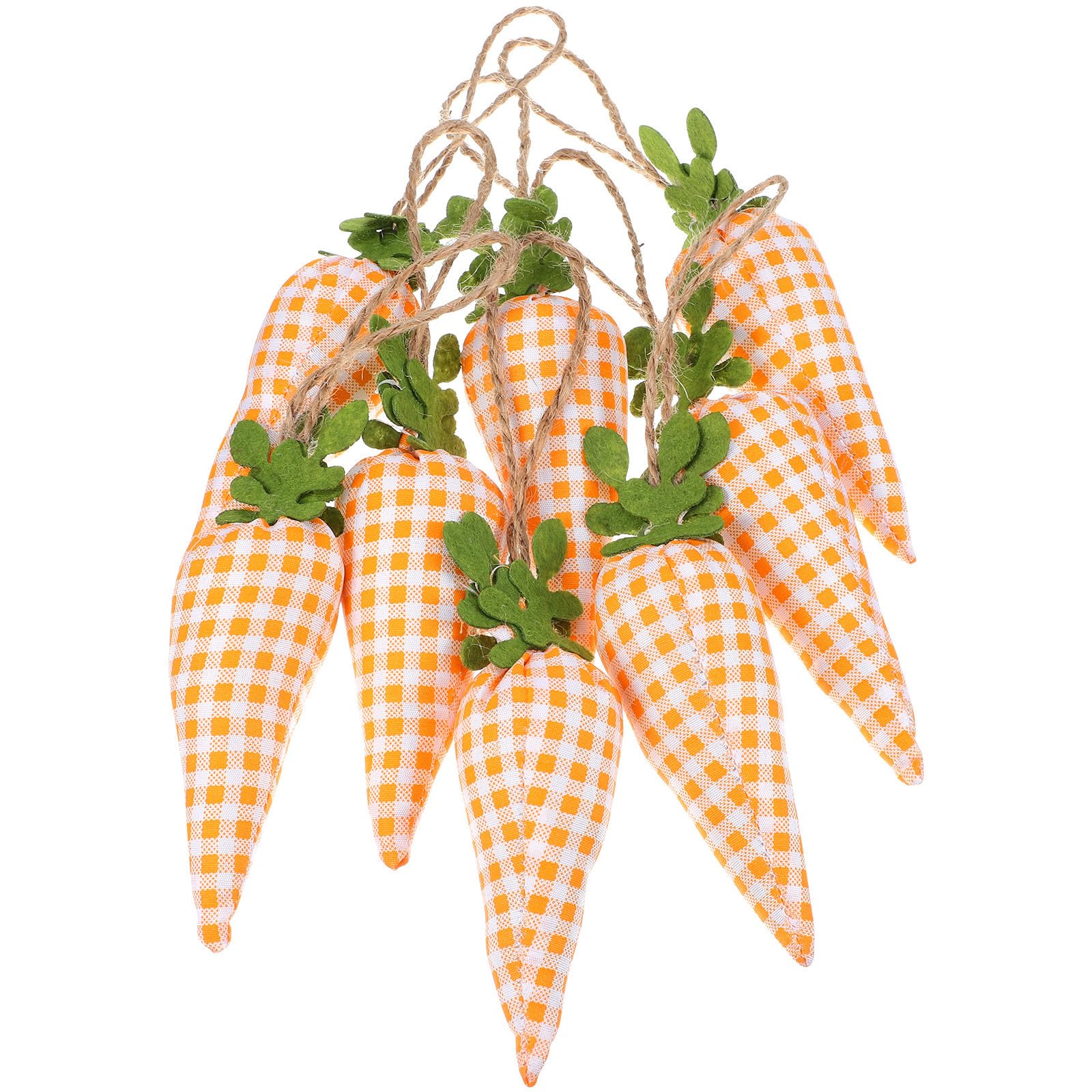 Zanahoria de tela de Pascua para colgar en la puerta y decorar fiestas infantiles