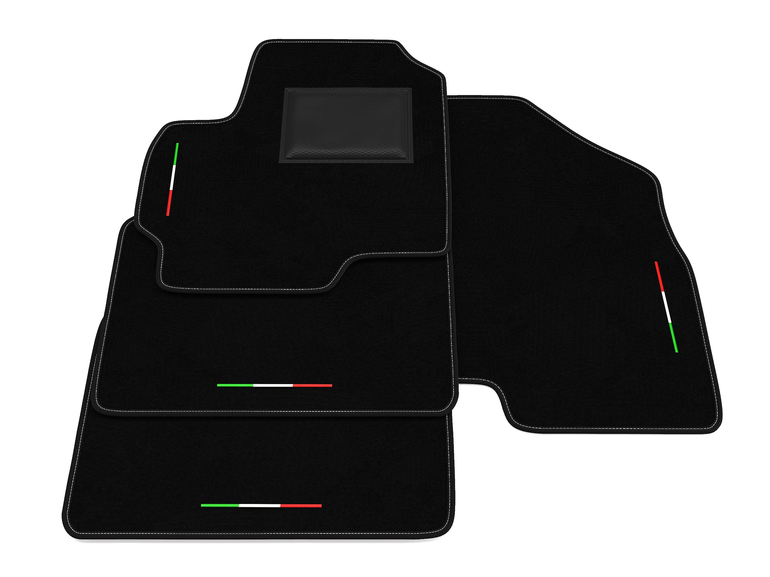 Tappetini compatibili con DR Motor DR6 2017-2022, bandiera Germania, kit tappetini auto personalizzati, set tappeti in moquette, tappeto auto