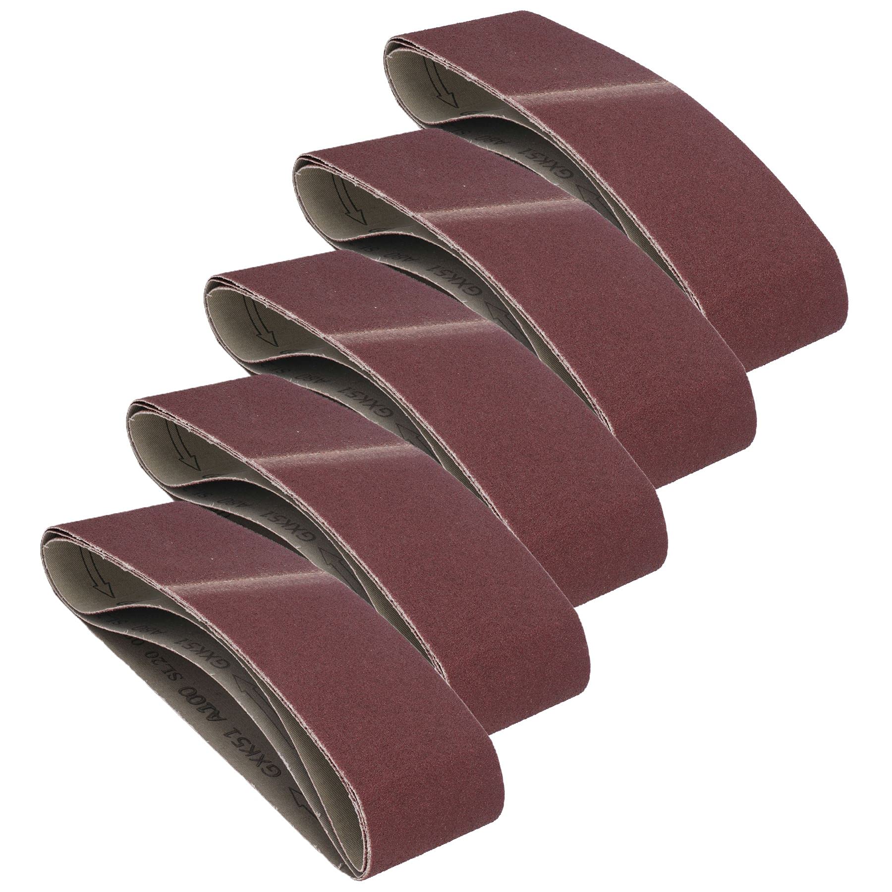 Bandes abrasives 533x75 mm lot de 15 bandes de ponçage toile grain mixte bois métal