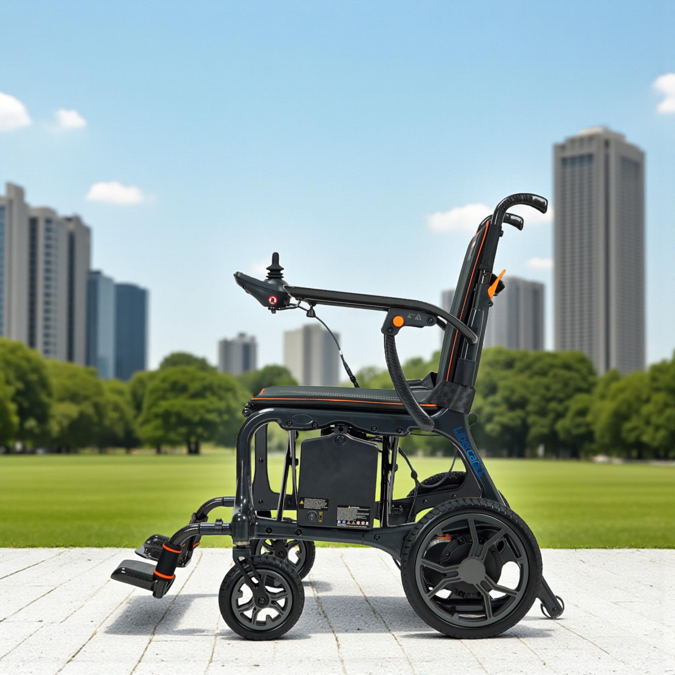 Silla de ruedas eléctrica Vera de Magnesio y fibra de carbono