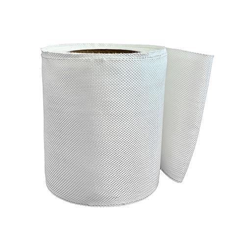 Cinta de tela de fibra de vidrio de alta resistencia, 6 onzas, 6 pulgadas de ancho x 50 yardas, refuerzo, impermeable, resistente al calor y al