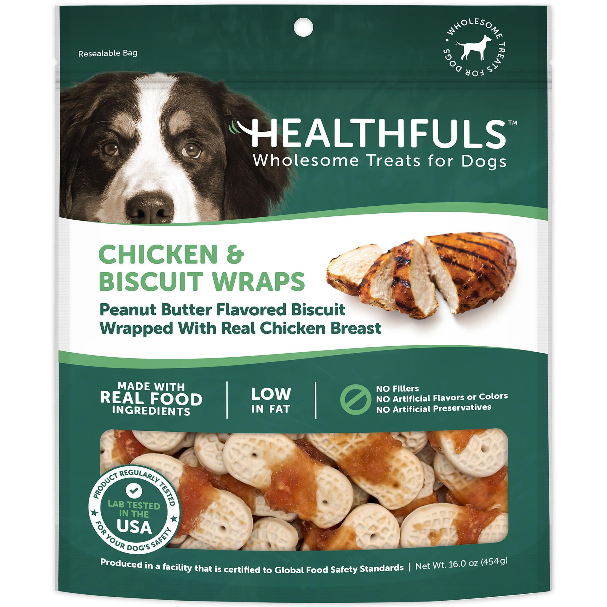 Chicken & Peanut Butter Flavored Dog Biscuits, 16oz